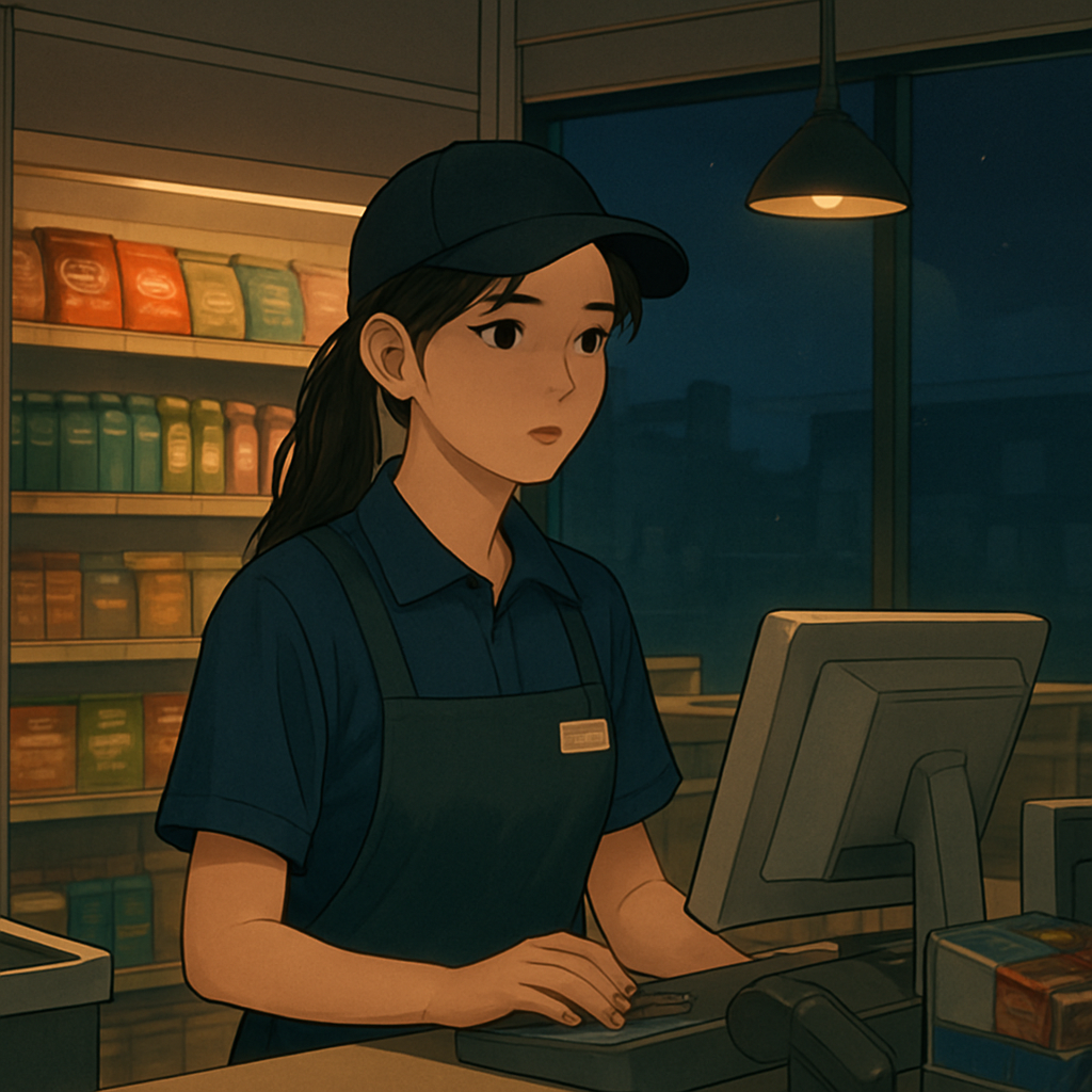 야간 알바 이미지