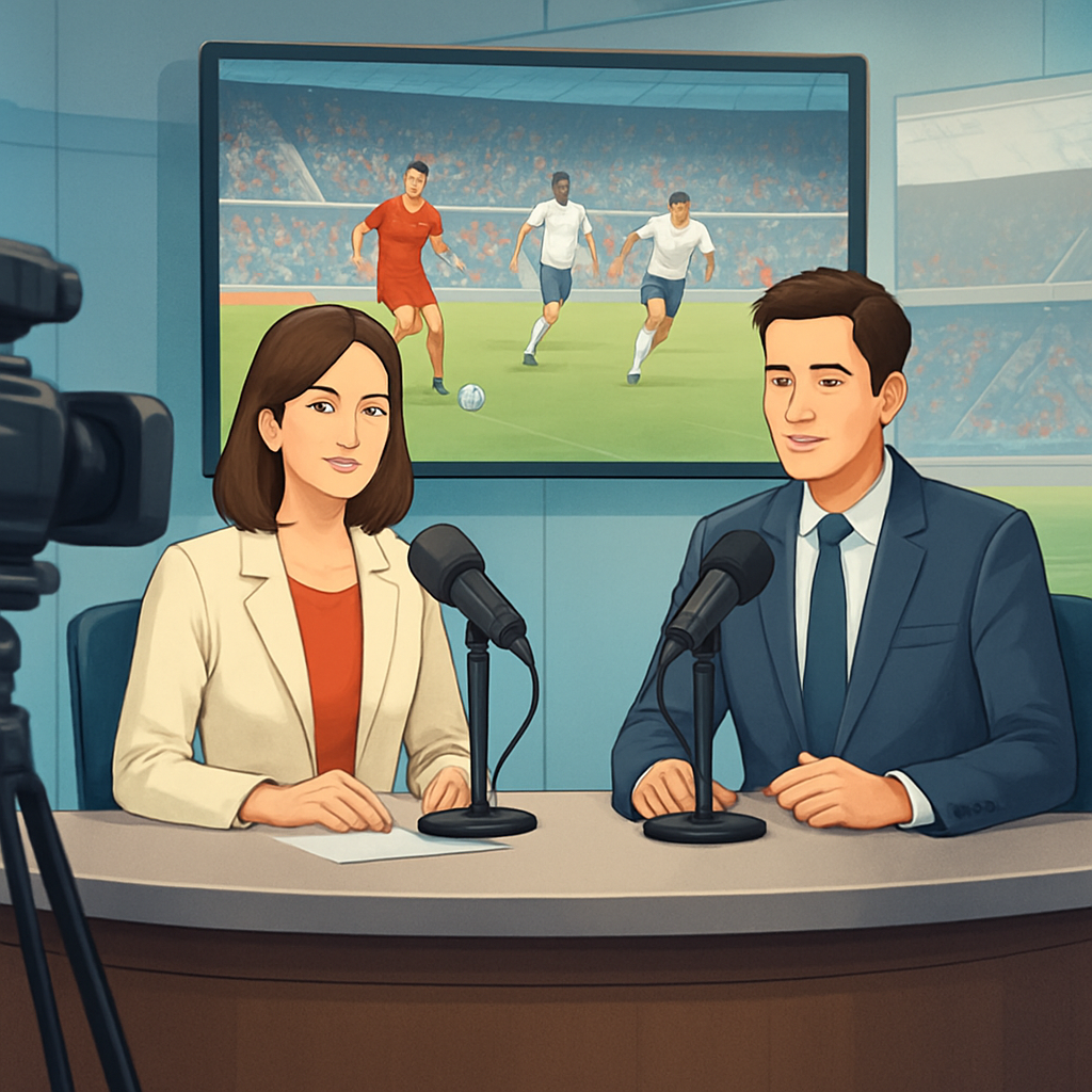 라이브 스포츠 방송 이미지