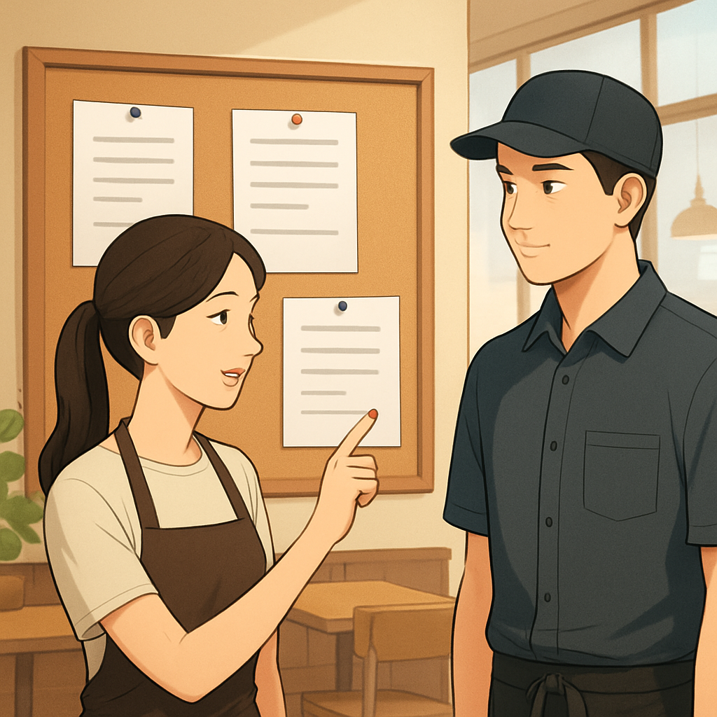 음식점 업소 알바 구인 구직 정보 이미지