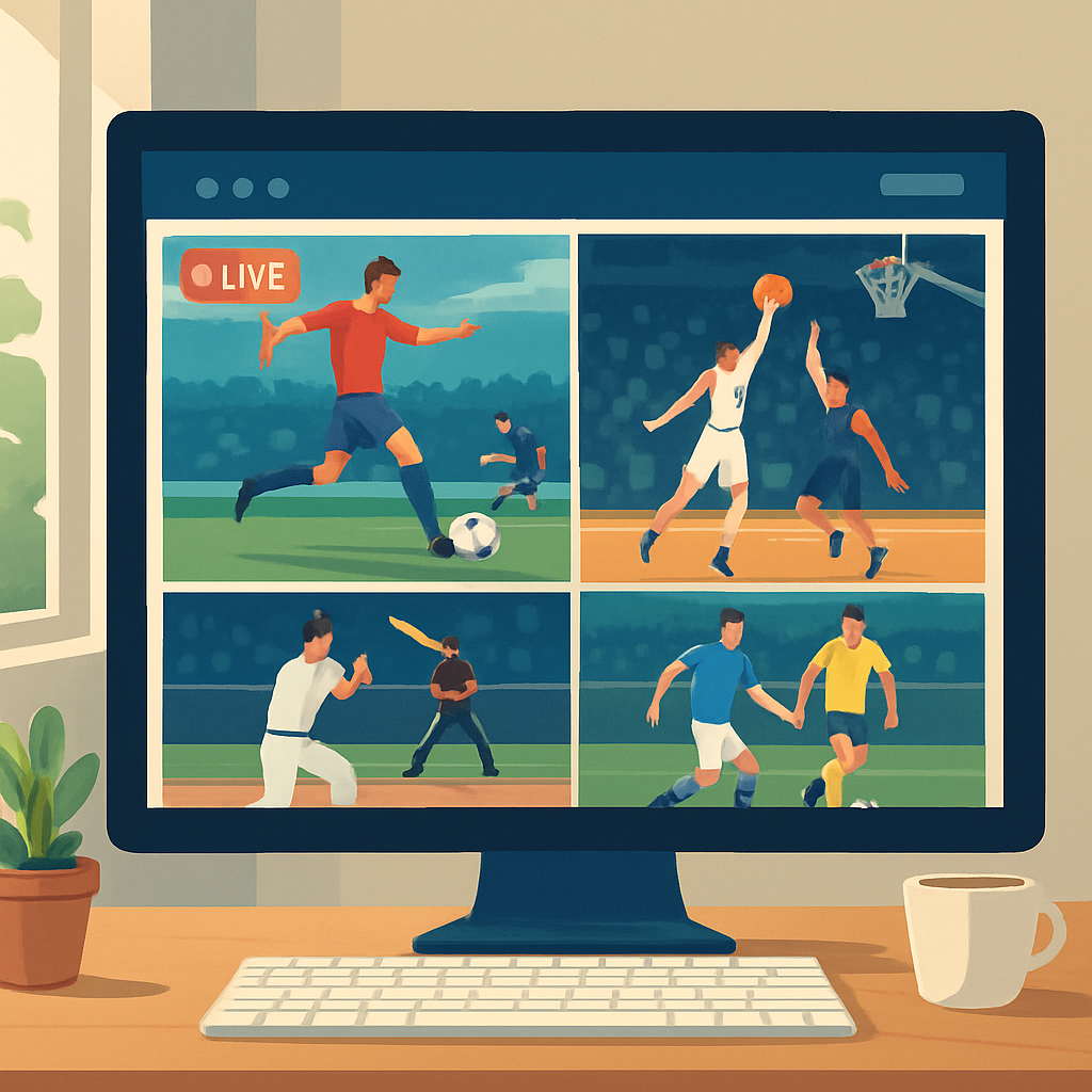 스포츠 중계 사이트 이미지
